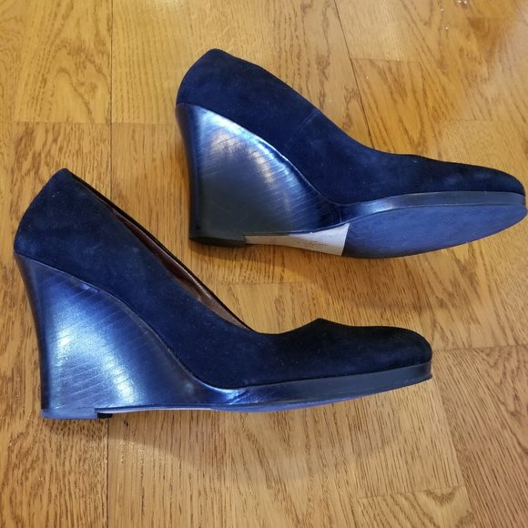 Cole Haan suede tall wedge S7.5 - Picture 7 of 13